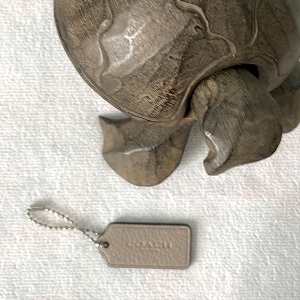 Coach bag leather tag/charm.